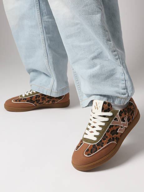 Sneakers Suzanne Vanessa wu Bruin women BK2806NR ander zicht 1